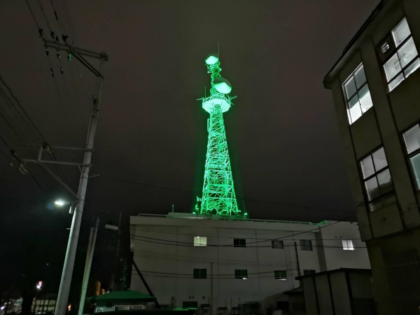 東北電力　会津若松電力センター　無線鉄塔