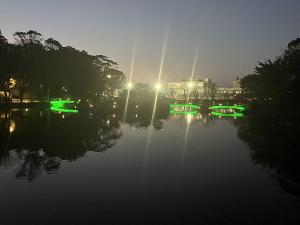 大村公園内玖島城及び桜田橋