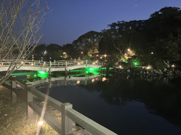 大村公園内玖島城及び桜田橋