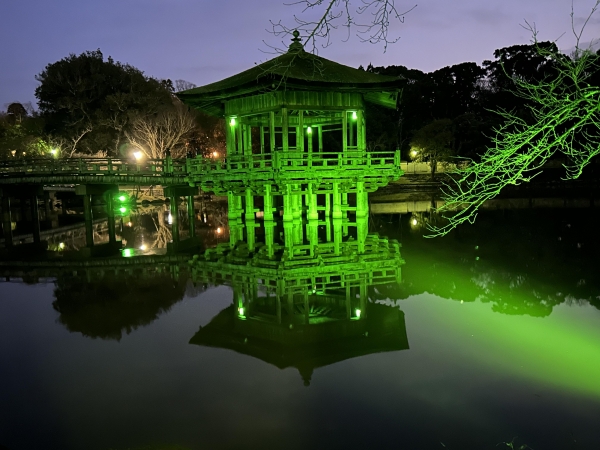 浮見堂（奈良公園内鷺池）